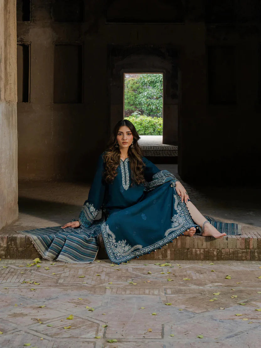 IZEL LAWN PREMIUM UNSTITCHED EMB 3PC