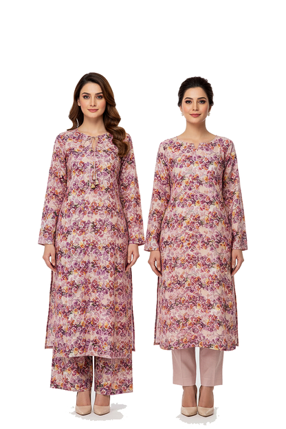 Unstitched Stone Linen Two Piece