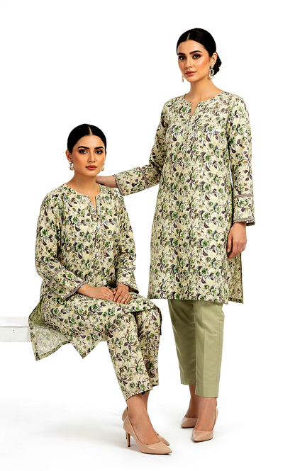 Unstitched Stone Linen Two Piece