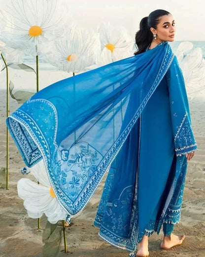 QALAMKAR LAWN UNSTITCHED EMB 3PC