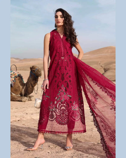 MARIA.B LAWN UNSTITCHED EMB 3PC
