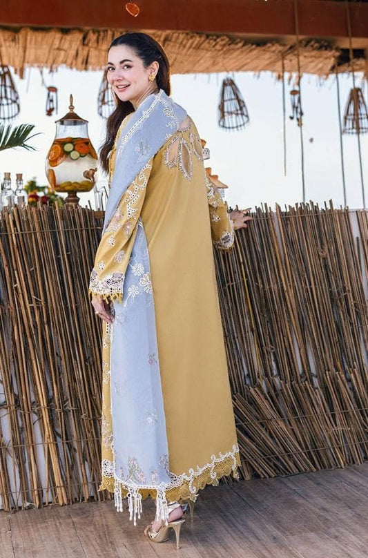QALAMKAR LAWN UNSTITCH EMB 3PC SAHIL KINARE SELMA