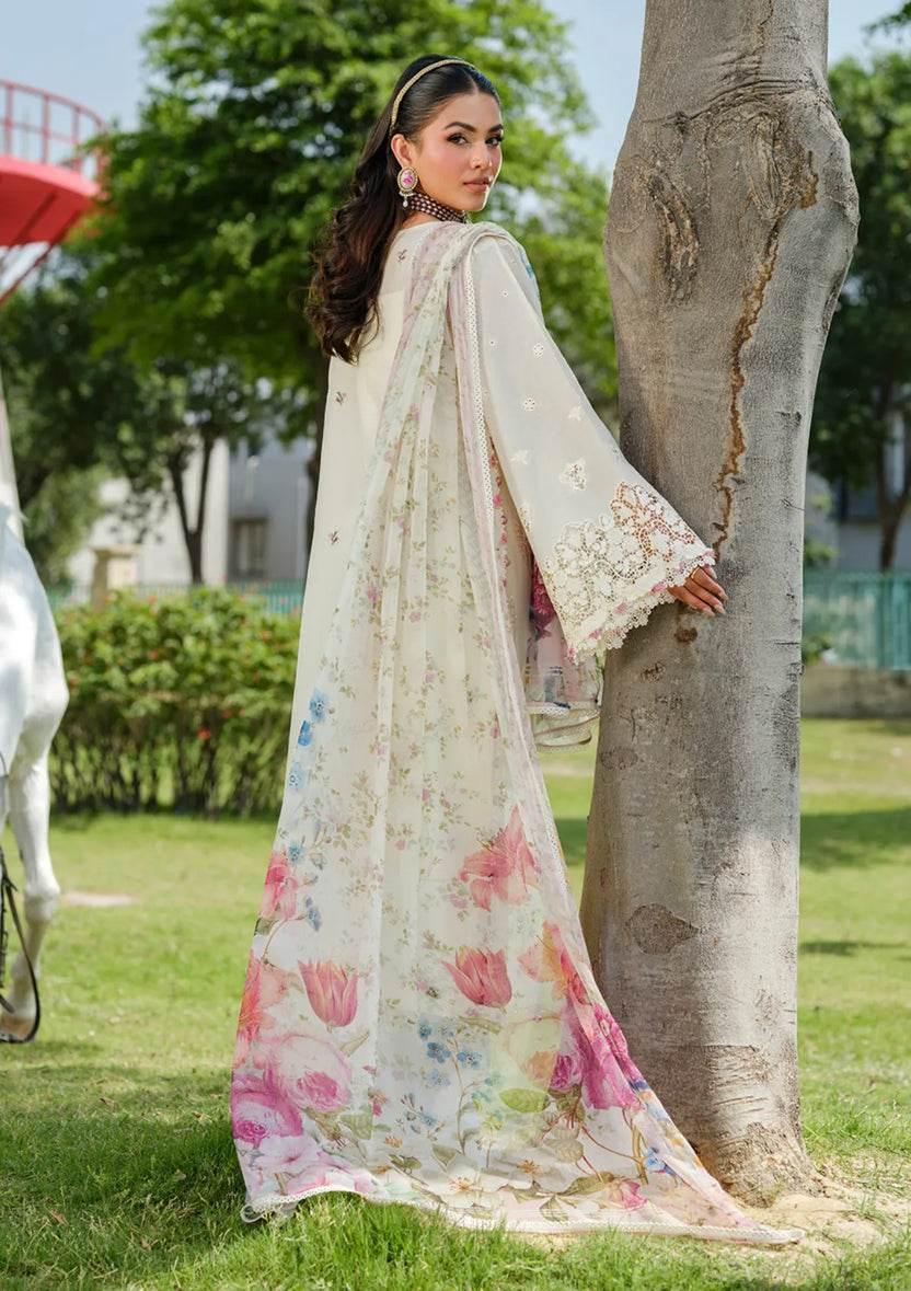 ELAF LAWN UNSTITCH EMB 3PC ELH-7B ISSABEL
