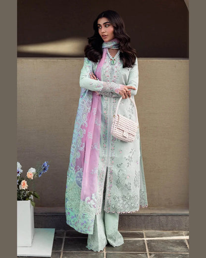 QALAMKAR LAWN UNSTITCHED EMB 3PC