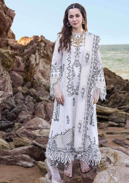 QALAMKAR LAWN UNSTITCH EMB 3PC SAHIL KINARE FIZA