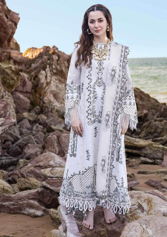 QALAMKAR LAWN UNSTITCH EMB 3PC SAHIL KINARE FIZA
