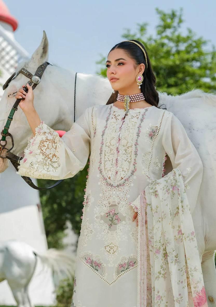 ELAF LAWN UNSTITCH EMB 3PC ELH-7B ISSABEL