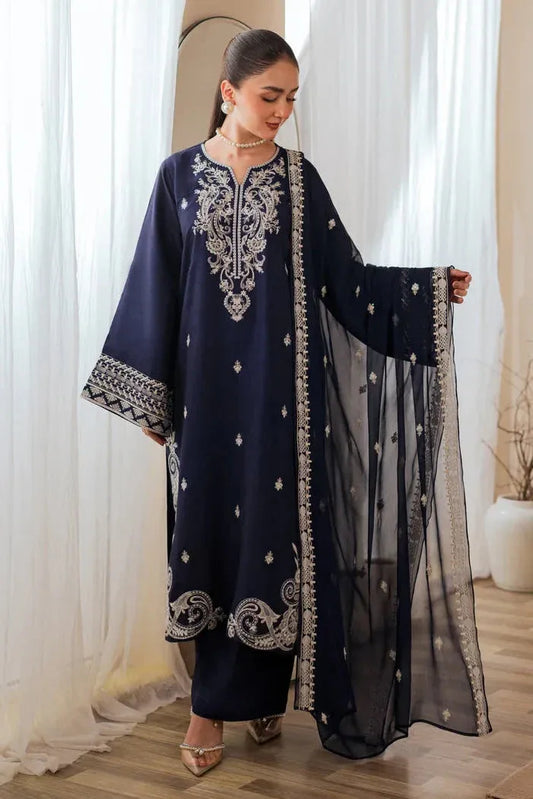 NUREH LAWN LUXURY UNSTITCHED EMB 3PC
