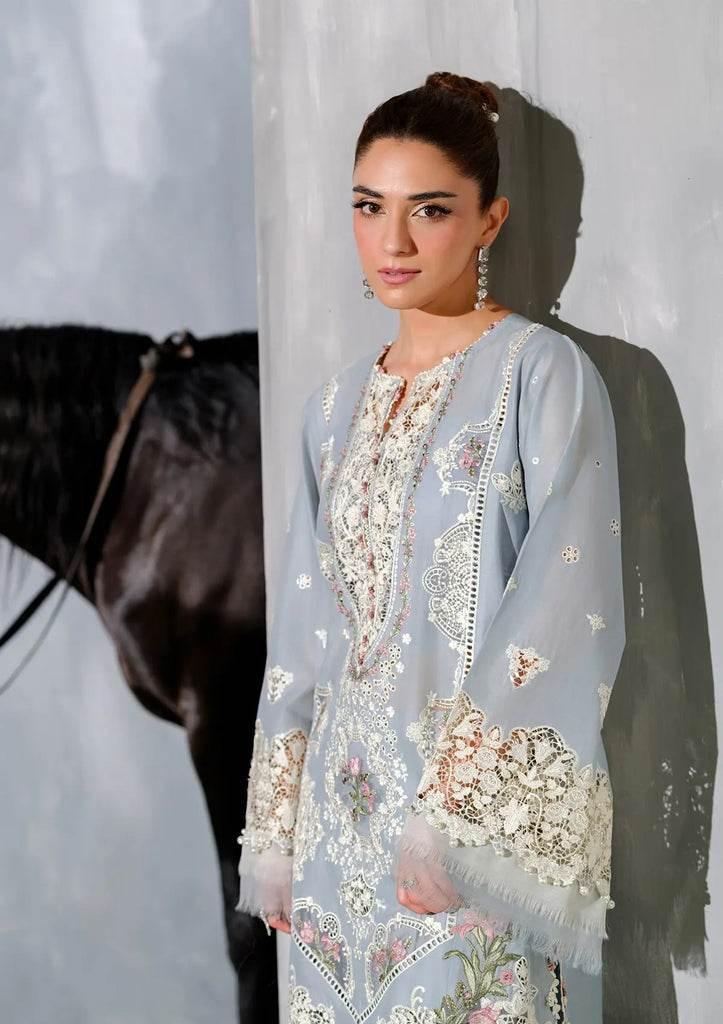 ELAF LAWN UNSTITCH EMB 3PC ELH-7B ISSABEL
