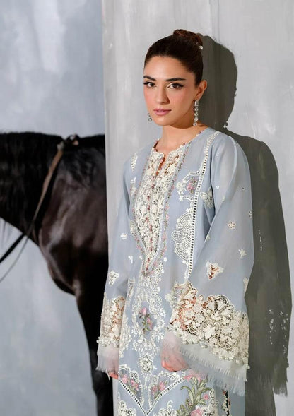 ELAF LAWN UNSTITCH EMB 3PC ELH-7B ISSABEL