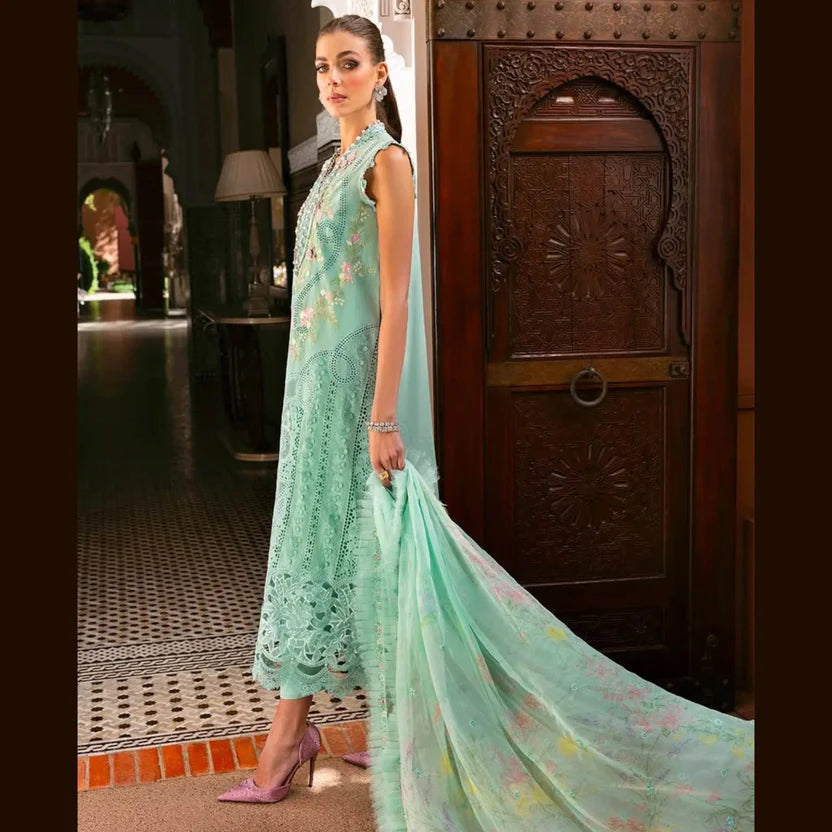 MARIA.B LAWN UNSTITCHED EMB 3PC