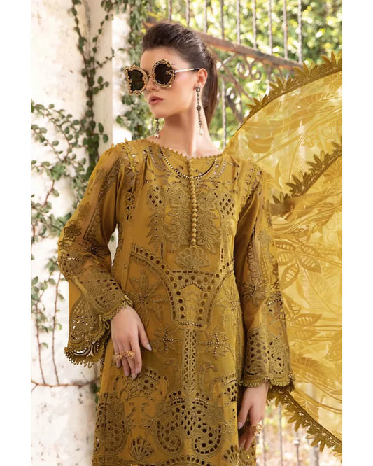 MARIA.B LAWN LUXURY UNSTITCHED EMB 3PC 24’(D-8)