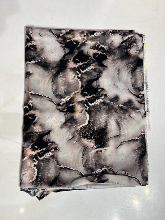 Unstitched Stone Linen Two Piece