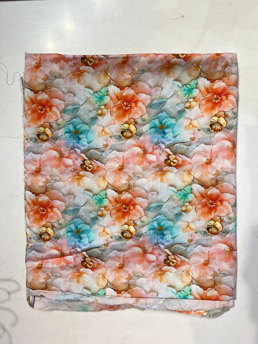 Unstitched Stone Linen Two Piece