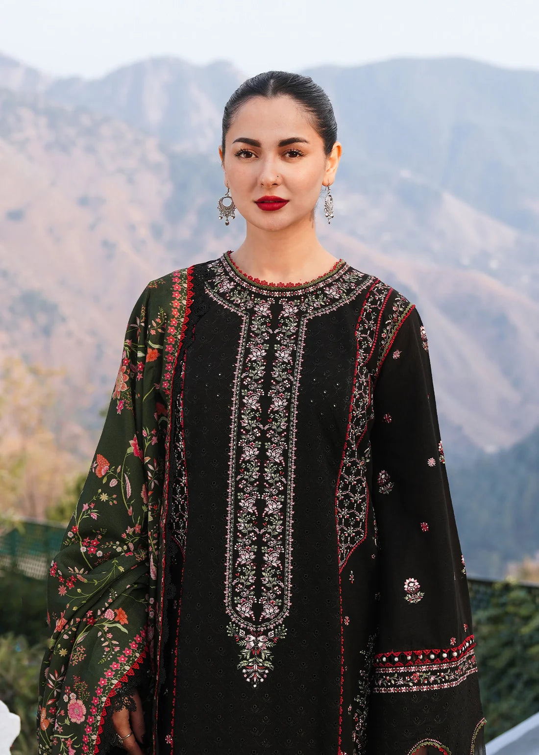 HUSSAIN REHAR DHANAK UNSTITCHED EMB 3PC