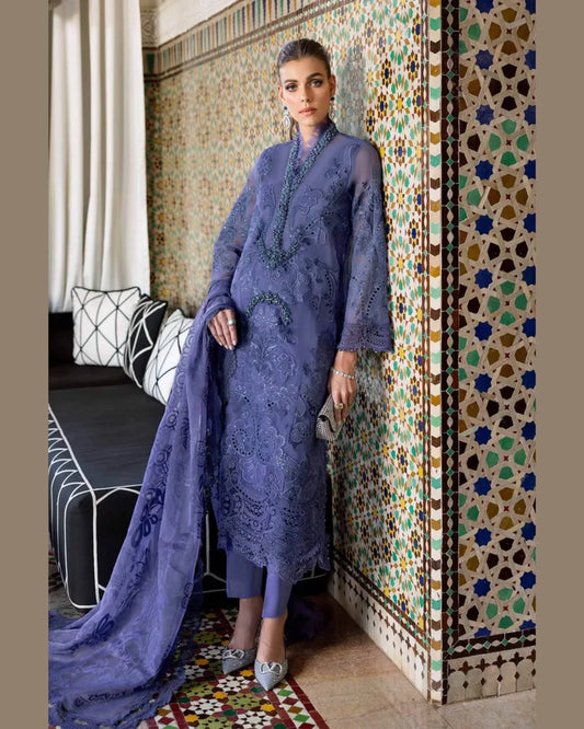MARIA.B LAWN LUXURY UNSTITCH EMB 3PC 25’ (6-B)
