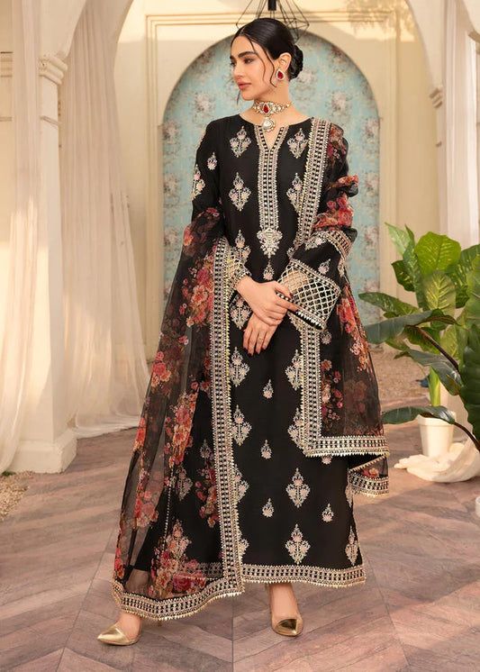 NUREH LAWN LUXURY UNSTITCHED EMB 3PC