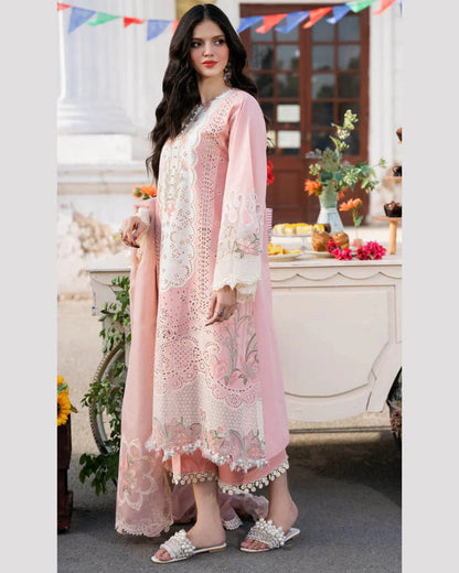 BIN ILYAS LAWN PREMIUM UNSTITCHED EMB 3PC