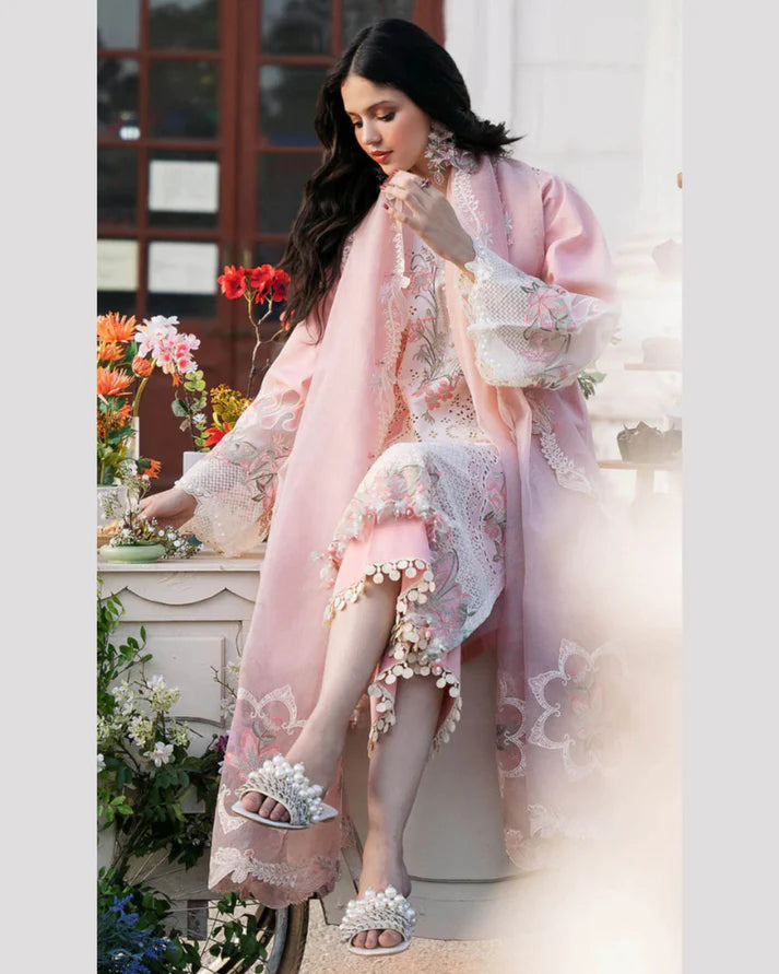 BIN ILYAS LAWN PREMIUM UNSTITCHED EMB 3PC