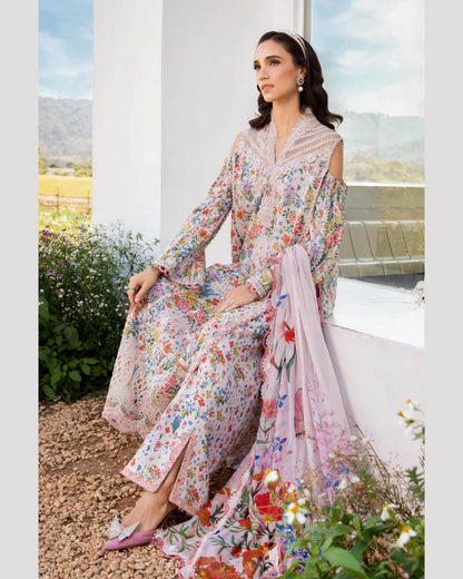 MARIA.B LAWN LUXURY UNSTICH PRINTED 3PC
