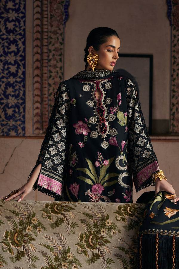 ELAF LAWN UNSTICH EMB 3PC AZUREH (EL25-04 A)