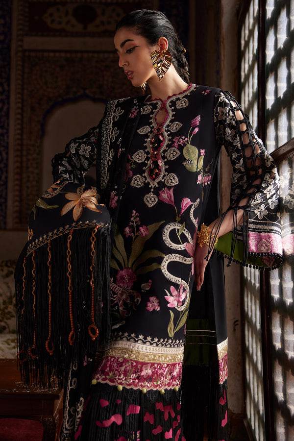 ELAF LAWN UNSTICH EMB 3PC AZUREH (EL25-04 A)