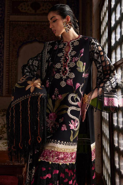 ELAF LAWN UNSTICH EMB 3PC AZUREH (EL25-04 A)
