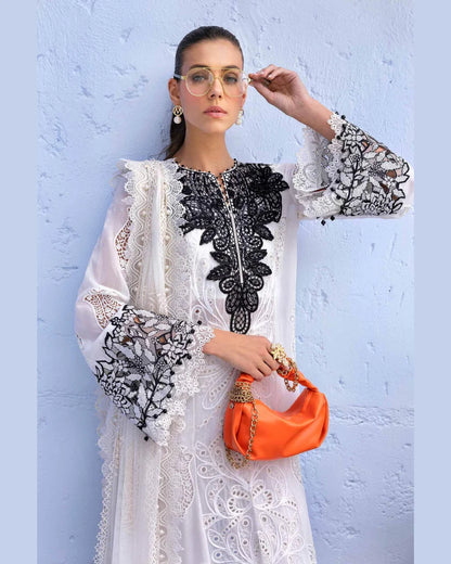 MARIA.B LAWN UNSTITCHED EMB 3PC