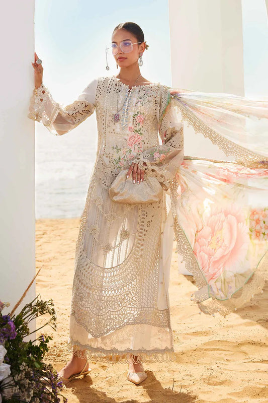 MARIA.B LAWN LUXURY UNSTITCHED EMB EID 26’ D-7 3PC