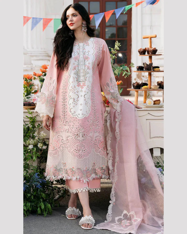 BIN ILYAS LAWN PREMIUM UNSTITCHED EMB 3PC