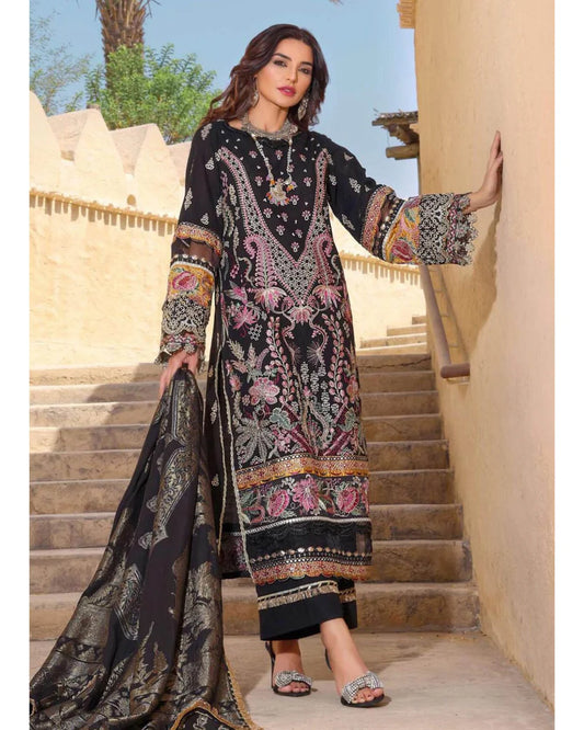 ELAF LAWN LUXURY UNSTICHED EMB 3PC