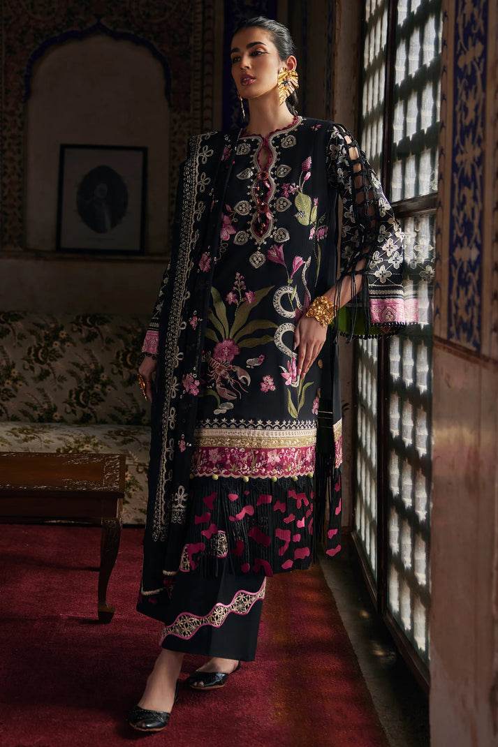 ELAF LAWN UNSTICH EMB 3PC AZUREH (EL25-04 A)