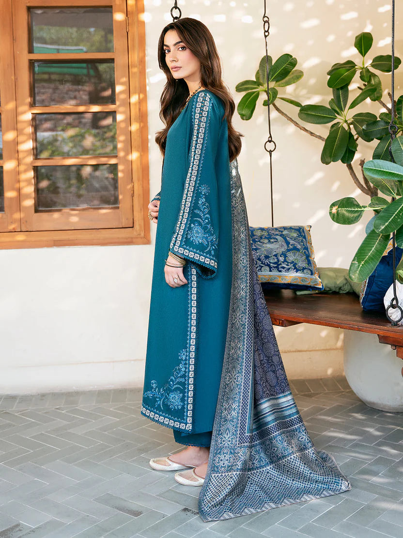 IZEL DHANAK PREMIUM UNSTITCHED EMB 3PC
