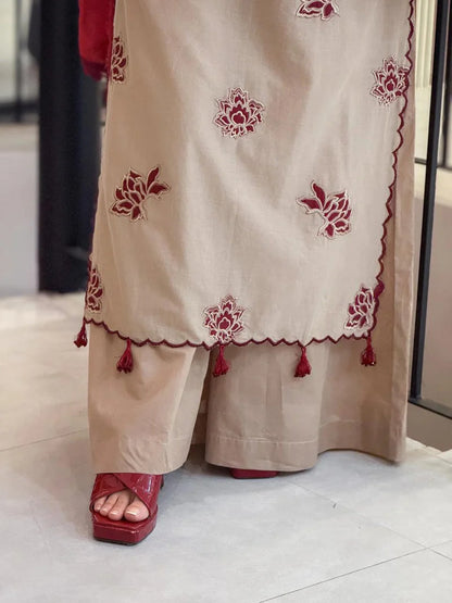 UMZAY DHANAK LUXURY UNSTITCHED EMB 3PC