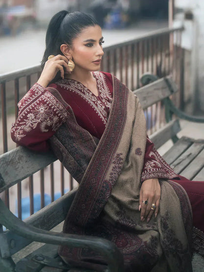 IZEL DHANAK PREMIUM UNSTITCHED EMB 3PC