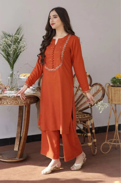 AISLING DHANAK UNSTITCHED EMB 3PC