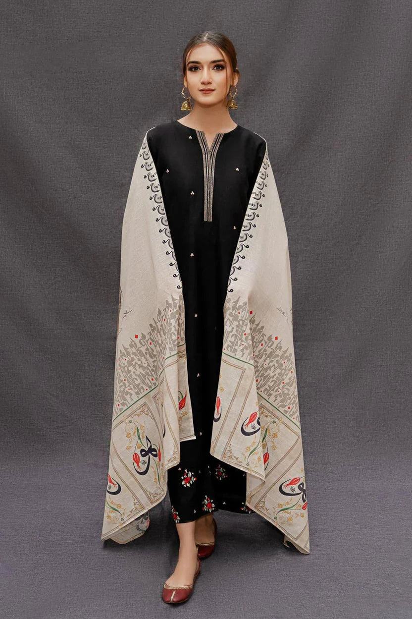 URGE PREMIUM DHANAK UNSTITCHED EMB 3PC