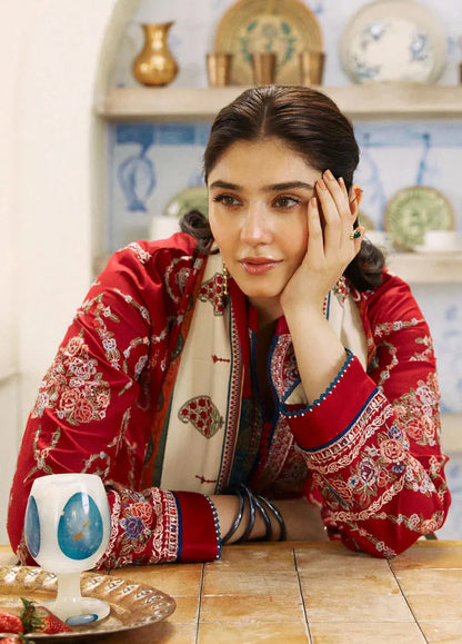 ZARA SHAHJAHAN DHANAK LUXURY UNSTITCHED EMB 3PC