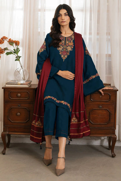 JAZMIN DHANAK PREMIUM UNSTITCHED EMB 3PC