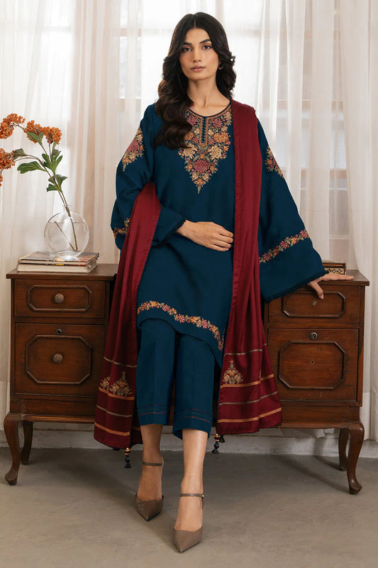 JAZMIN DHANAK PREMIUM UNSTITCHED EMB 3PC