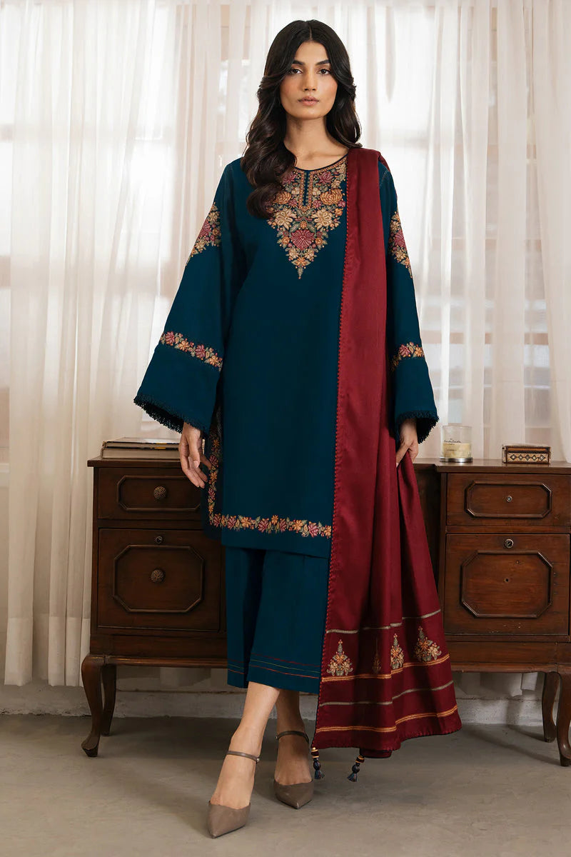JAZMIN DHANAK PREMIUM UNSTITCHED EMB 3PC