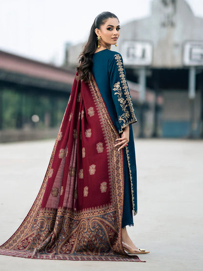 JAZMIN DHANAK LUXURY UNSTITCHED EMB 3PC