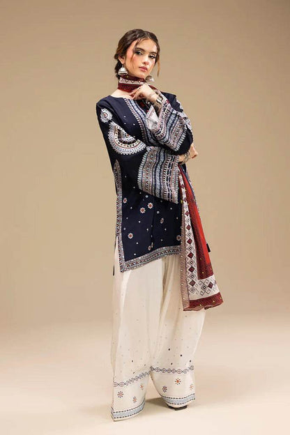 JAZMIN DHANAK PREMIUM UNSTITCHED EMB 3PC