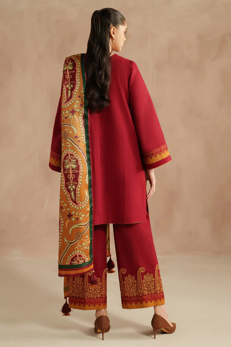 JAZMIN DHANAK LUXURY UNSTITCHED EMB 3PC