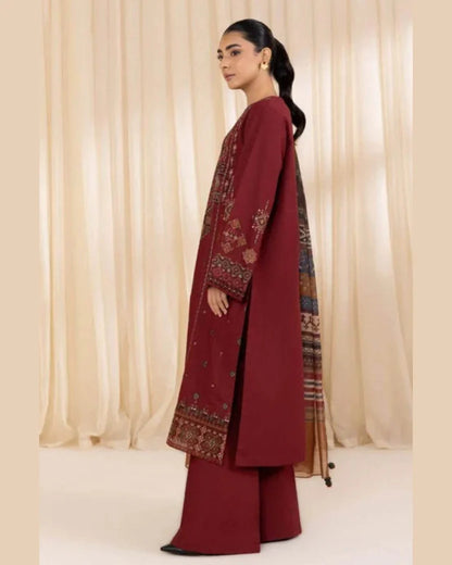 SAPPHIRE DHANAK UNSTITCHED EMB 3PC