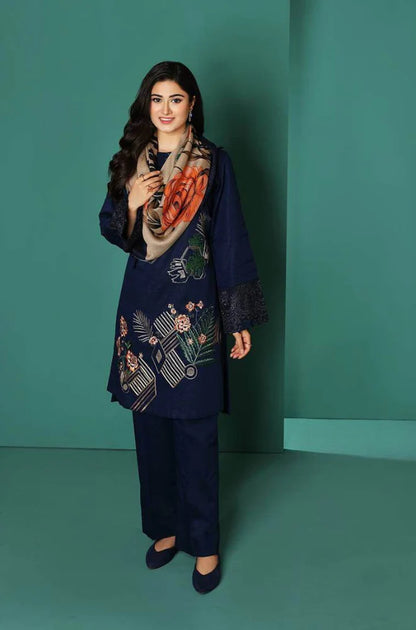 NISHAT DHANAK PREMIUM UNSTITCHED EMB 3PC