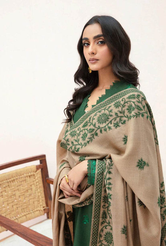 Zahid Fabrics DHANAK UNSTITCHED EMB 3PC