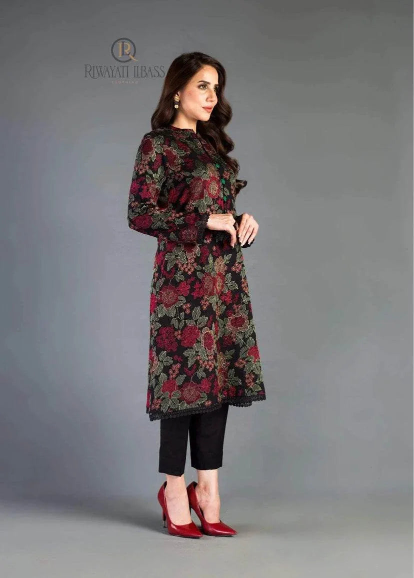 BAREEZE LINEN UNSTITCHED EMB 3PC