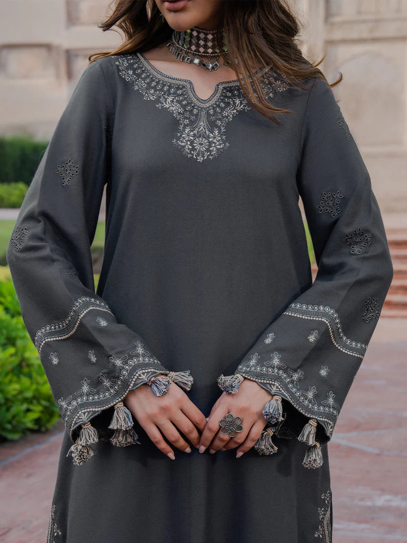 AIZEL DHANAK LUXURY UNSTITCHED EMB 3PC