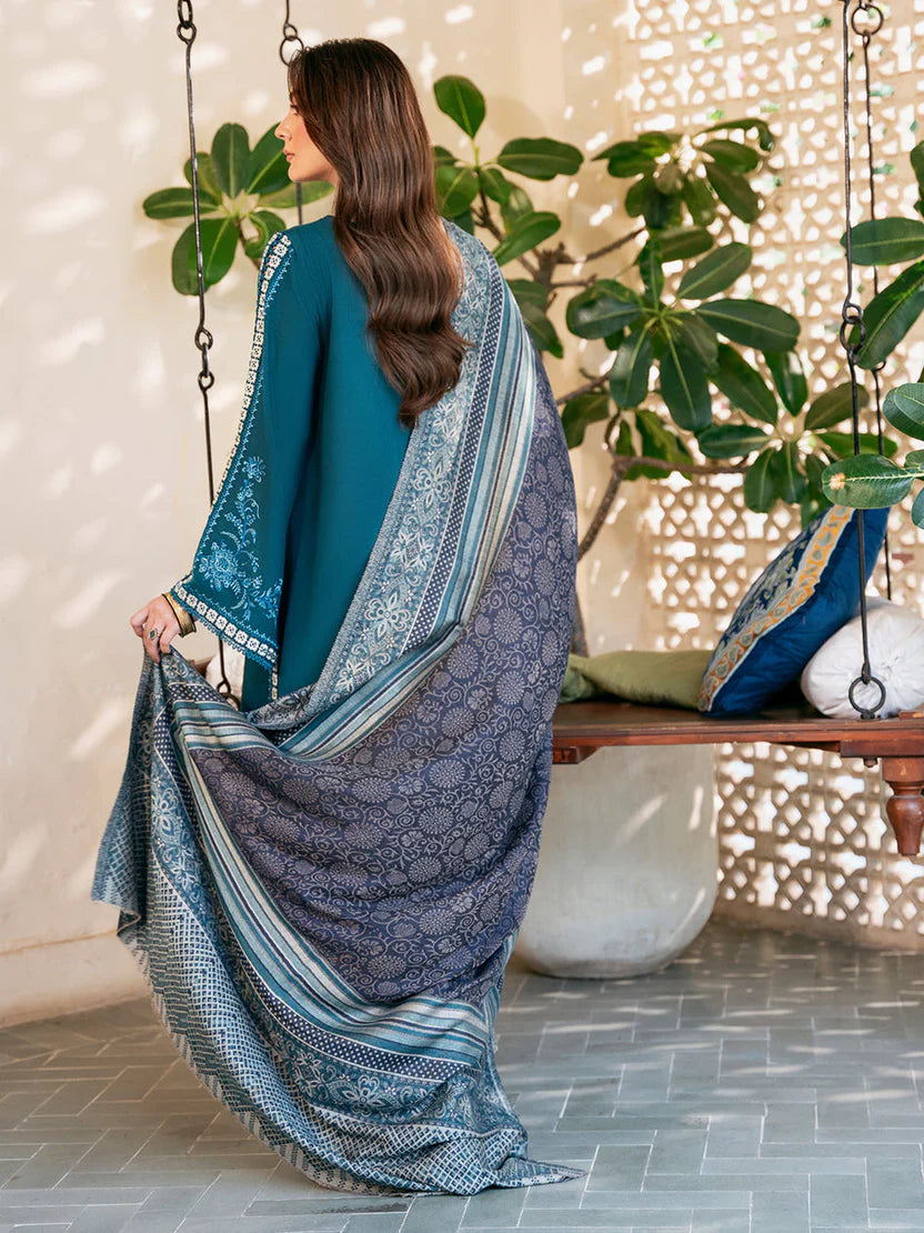 IZEL DHANAK PREMIUM UNSTITCHED EMB 3PC